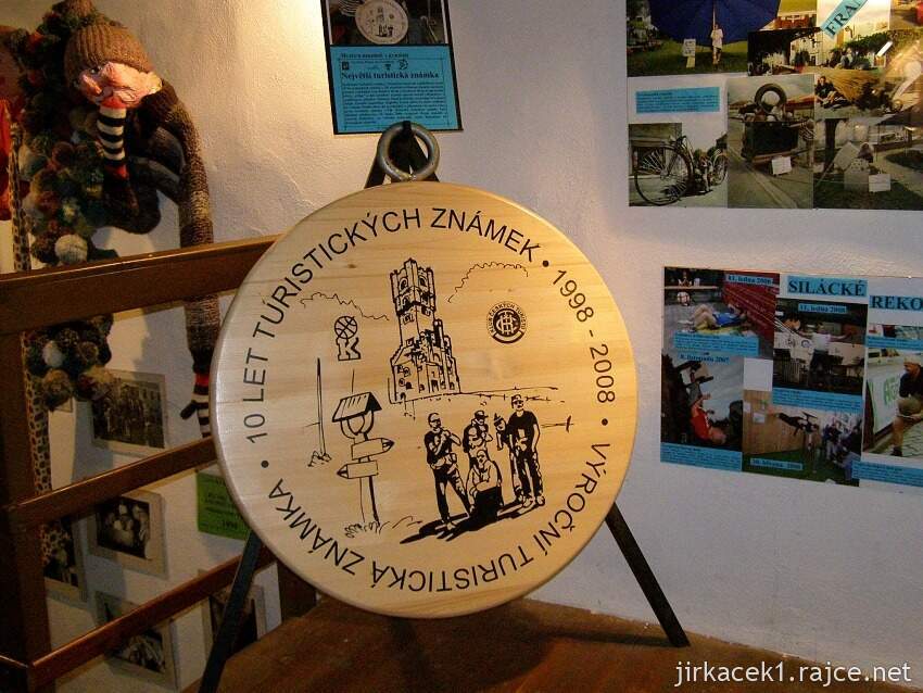 Pelhřimov - muzeum rekordů a kuriozit - 10 let turistických známek