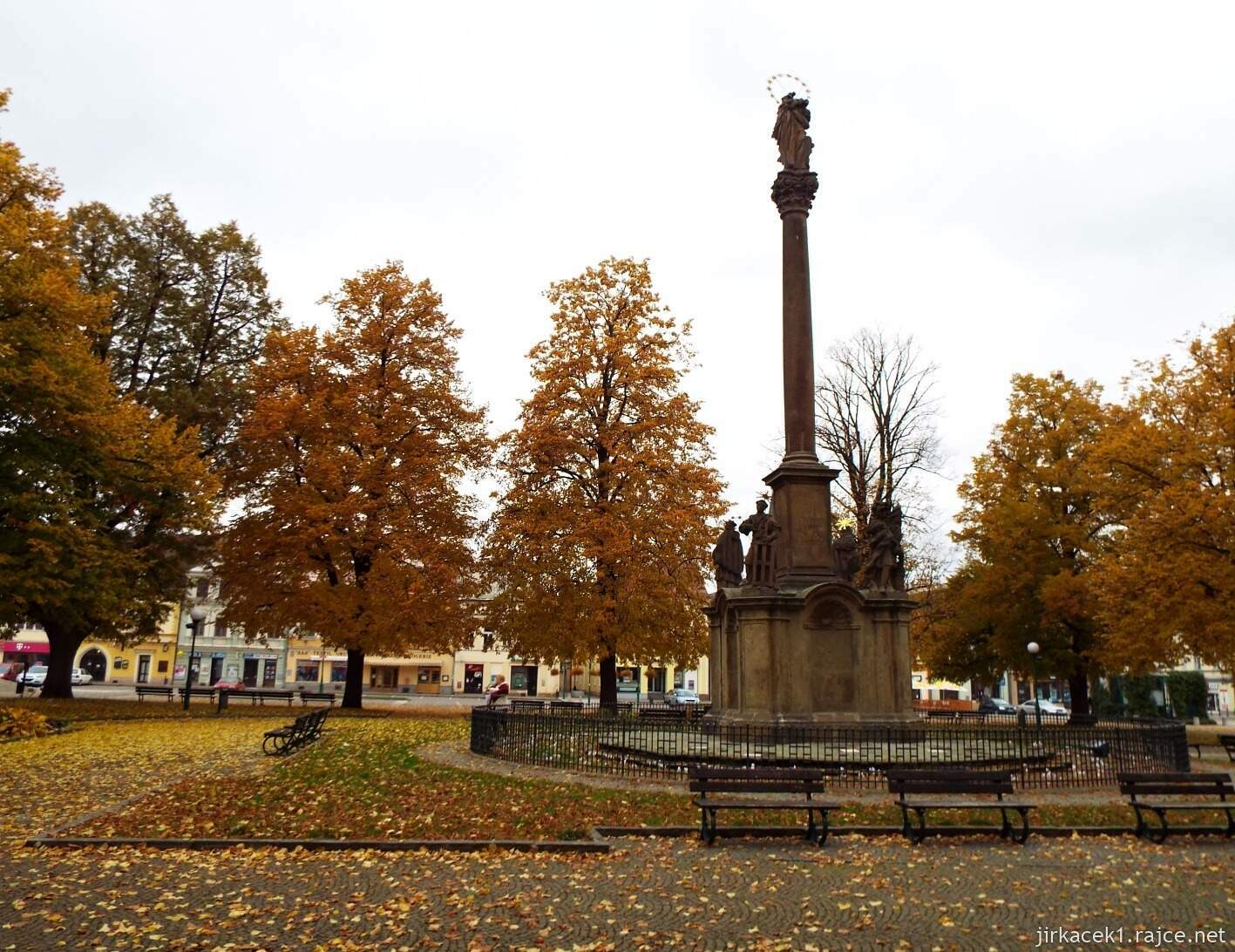 F - Vysoké Mýto - náměstí Přemysla Otakara II. - 18 Morový sloup