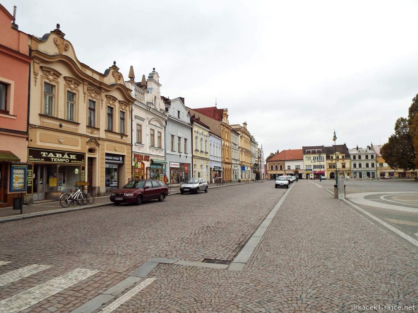 F - Vysoké Mýto - náměstí Přemysla Otakara II. - 34 řada domů s čísly 180 až 195