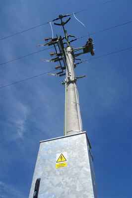 nově vybudovaná odbočka s úsečníkem 35 kV