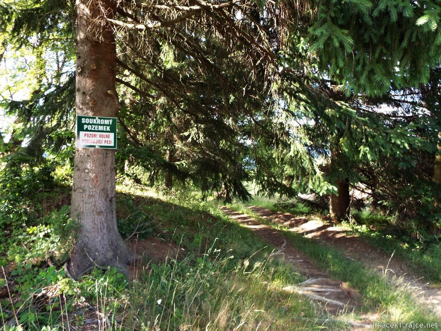 031 - cesta z Javorníčku ke kapličce Na Štrčkové 22